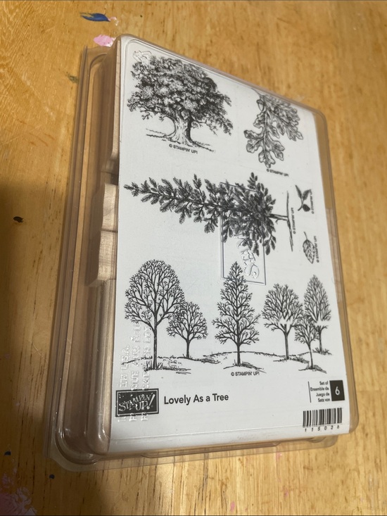 Stampin' Up! Other - Stampin' Up! Lovely As a Tree Rubber Stamp Set - Black